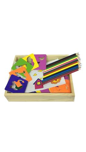 wooden drawing stencils art set for kids with 30 shapes awesome kit lightweight travel activity - Kids Drawing Stencils wooden drawing stencils art set for kids with 30 shapes awesome kit lightweight travel activity - Kids Drawing Stencils