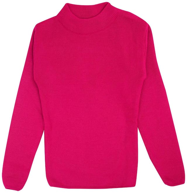 Neuvin Baby girl Wool blended Solid Sweater - Pink