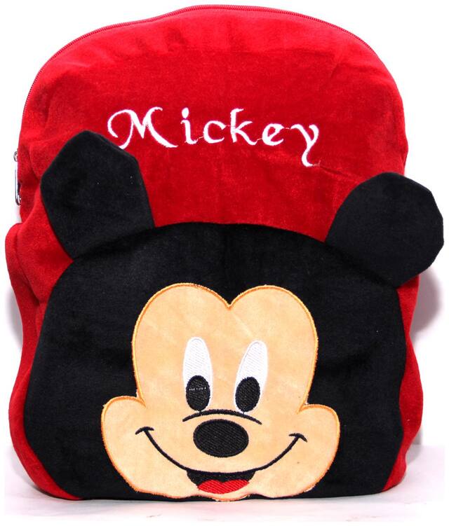 WOOS Mickey shape  School Bag for Kids - Red