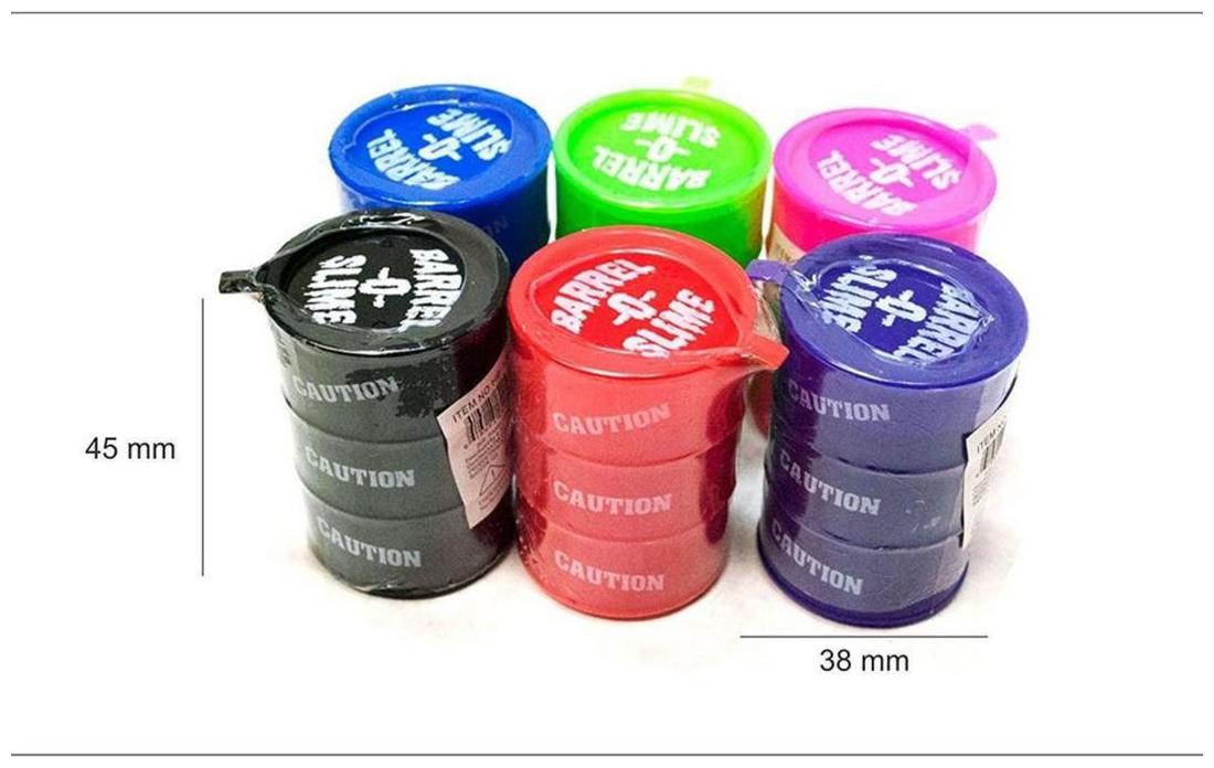

Worthy Shoppee Barrel O Slime Slimey Toys Multi Color (Pack of 4)