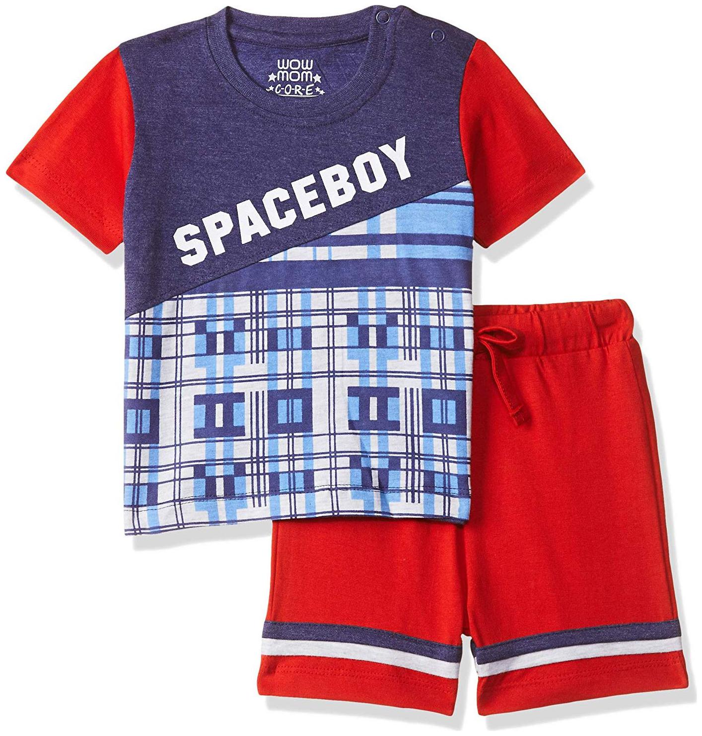 

Wow Mom Baby boy Top bottom set - Red