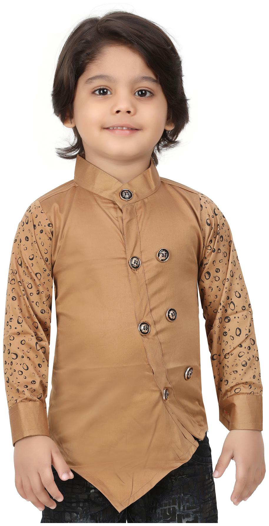 

XBOYZ Boy Cotton blend Solid Kurta - Multi