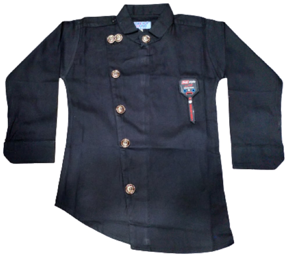 

XBOYZ Boy Cotton blend Solid Shirt Black