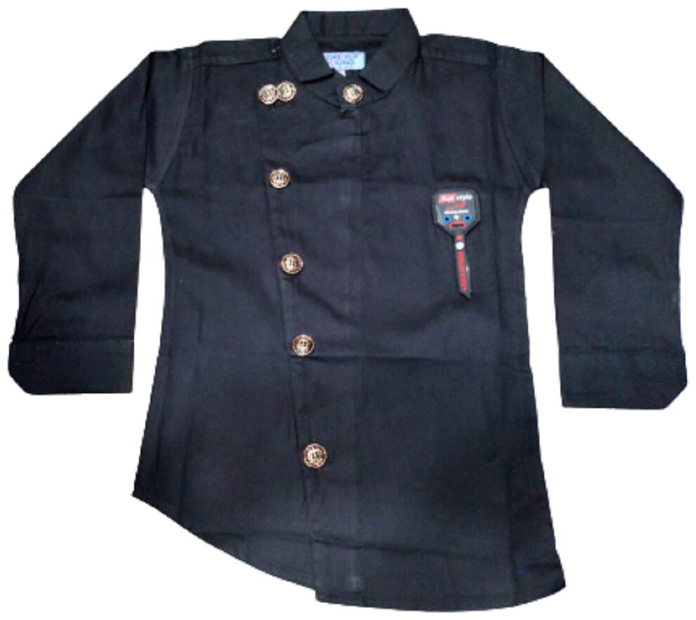 

XBOYZ Boy Cotton blend Printed Shirt Black