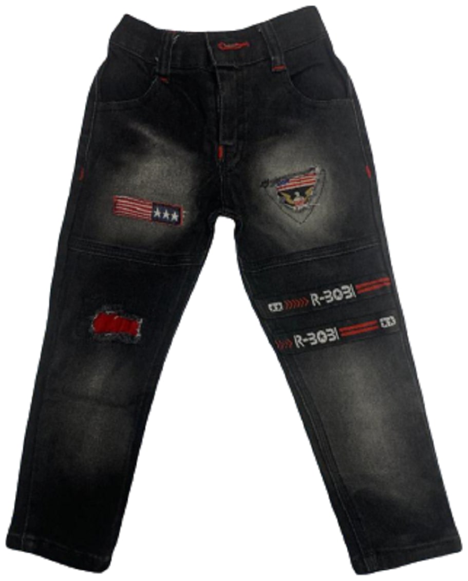 

XBOYZ Boy s Regular fit Jeans - Black