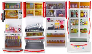 yatri enterprise Pretty Girl Dream House Comfort Modern Kitchen Set for Kids - 4 Layer Big Toy Kitchen Set (Multi Color)