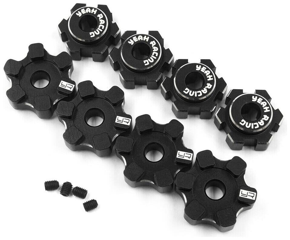 

Yeah Racing Traxxas Maxx 7075 Black Aluminum Wheel Hex Set TRMA-001BK