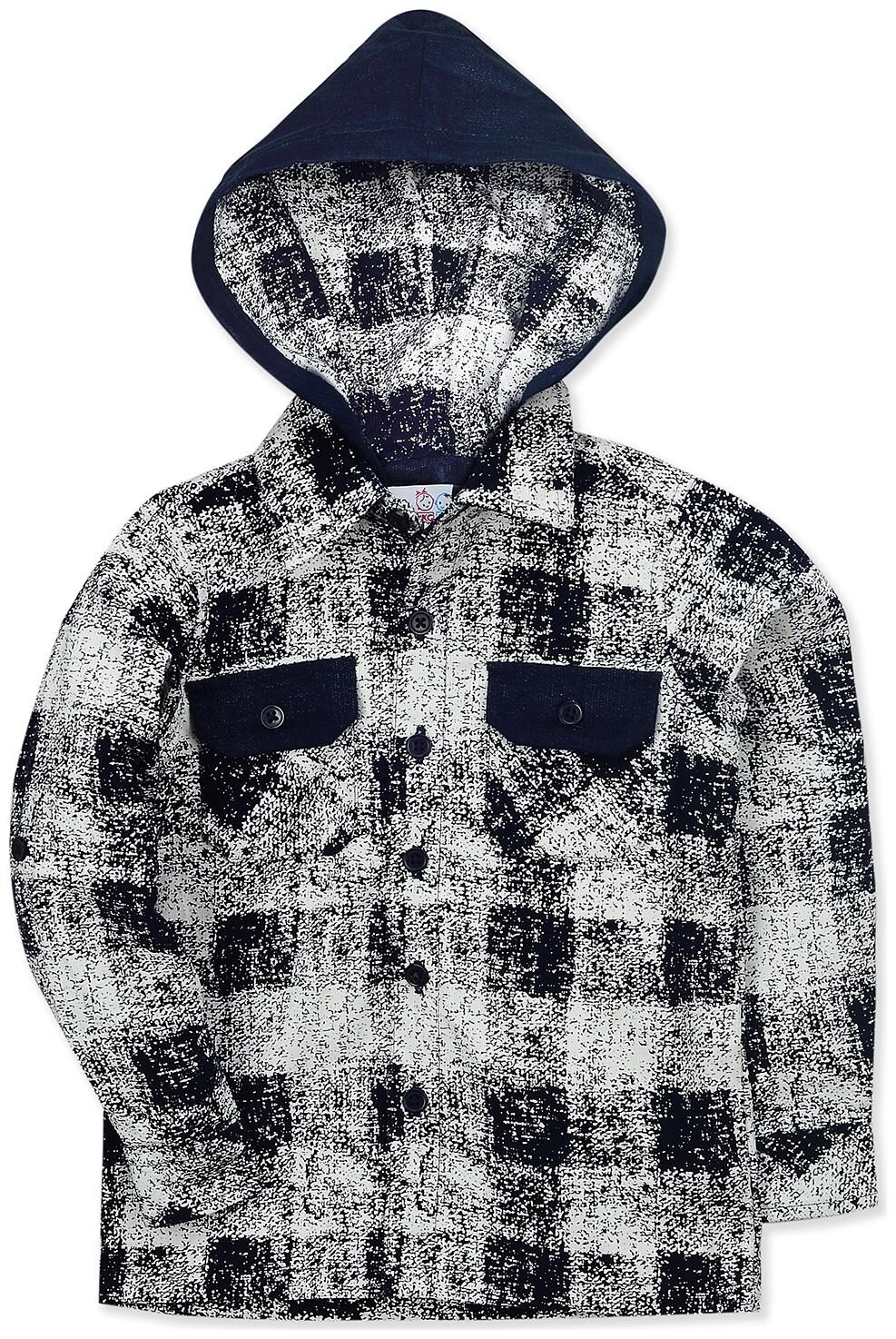 

Young Birds Boy Cotton Checked Shirt Blue Grey