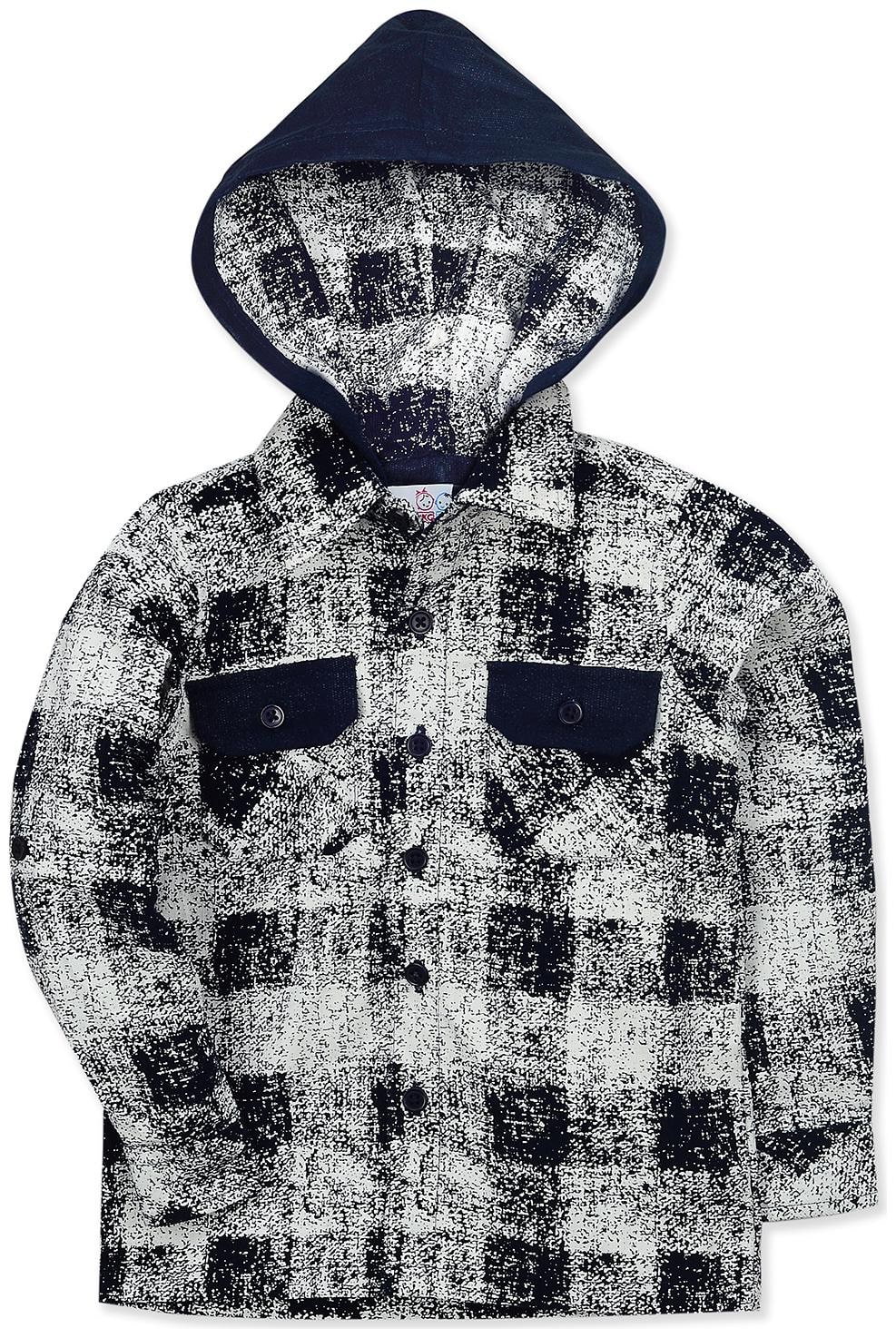 

Young Birds Boy Cotton Checked Shirt Blue Grey