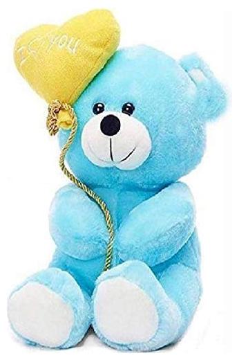 ZOOMINO Blue Teddy Bear 28 cm by Shri Ganesh Toys