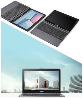 Asus EeeBook E203NAH (Celeron Dual Core - 7th Gen/4 GB/500 GB/29.46 cm (11.6 Inch)/Windows 10) Ultra Thin & Light E203NAH-FD084T ( Star Grey  1.2 Kg)
