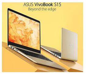 Asus VivoBook S15 S510 (Core i5-8th Gen /8 GB/ 1 TB+256 GB SSD/38.1 cm (15 Inch) FHD/Windows 10/ 2 GB Graphics) Thin & Light Laptop UN-BQ147T (Gold  1.7 Kg)