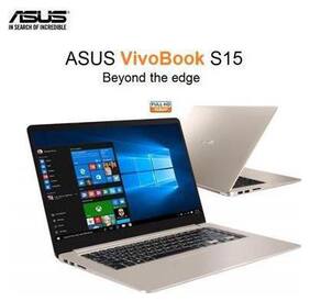ASUS VivoBookS15  S510UN-BQ182T ( i7 8550U/8GB DDR4/1TB+128 GB SSD/ 15.6 FHD/NVIDIA GeForce MX150 with 2 GB DDR5/NO ODD/WIN 10/2 Year Warranty/Gold)