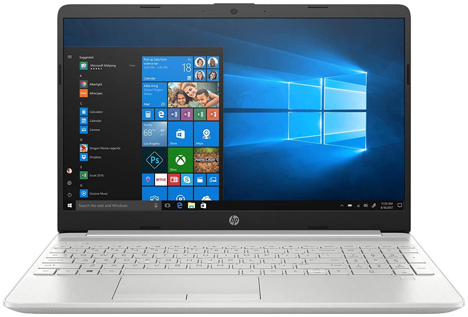 

HP 15 Thin Light 15 6-inch FHD Laptop (11th Gen Intel Core i5-1135G7 8GB DDR4 1TB HDD Windows 10 Home MS Office Integrated Graphics FPR Natural Silver 1 76 Kg) 15s-du3032TU