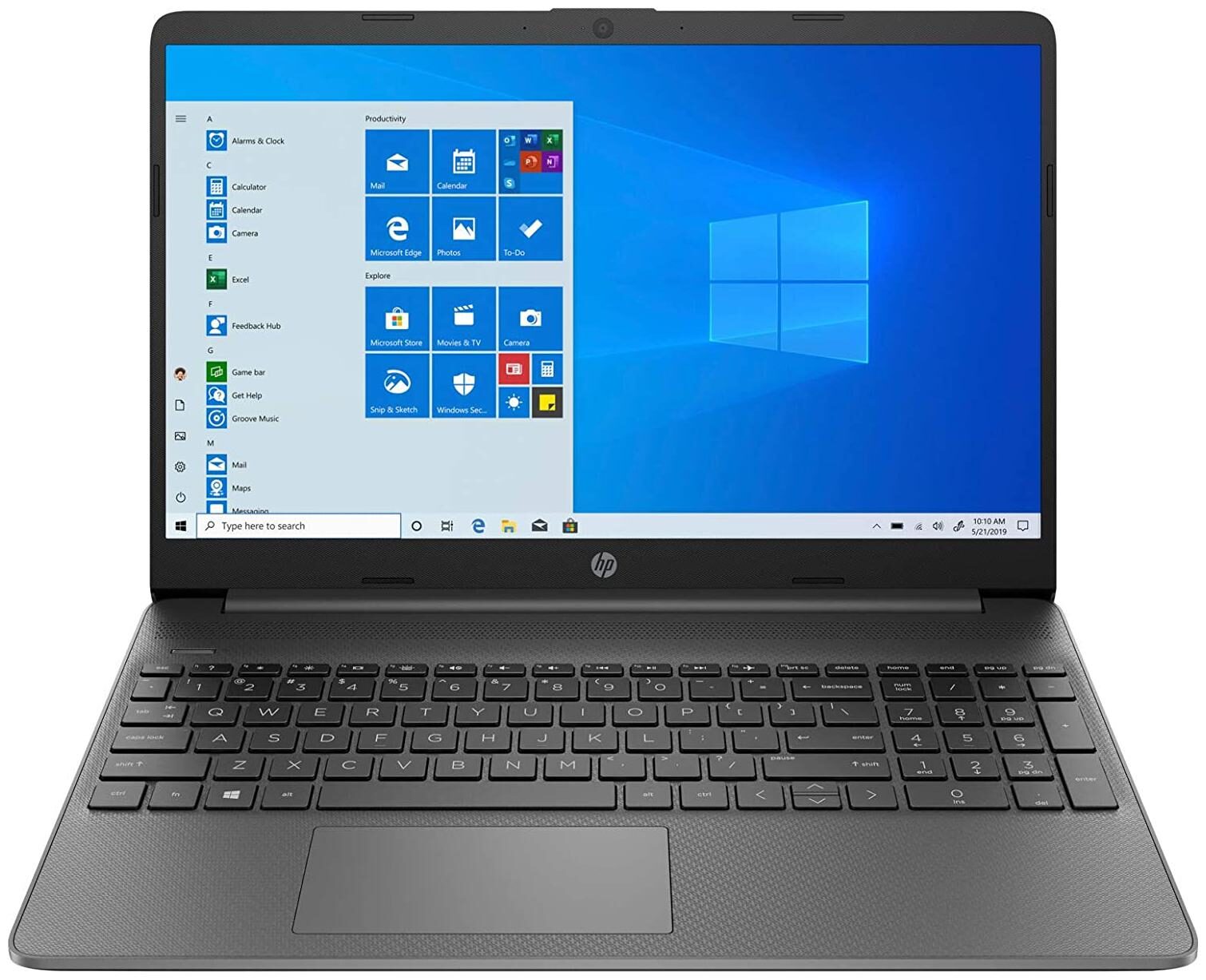 HP 15s du2067tu 172R4PA Intel Core I3 10Th Gen/ 4 Gb DDR4/ 1 TB HDD + 256 Gb SSD/ 39.6 Cm 15.6 Inch Windows 10 Jet Black 1.75 Kg