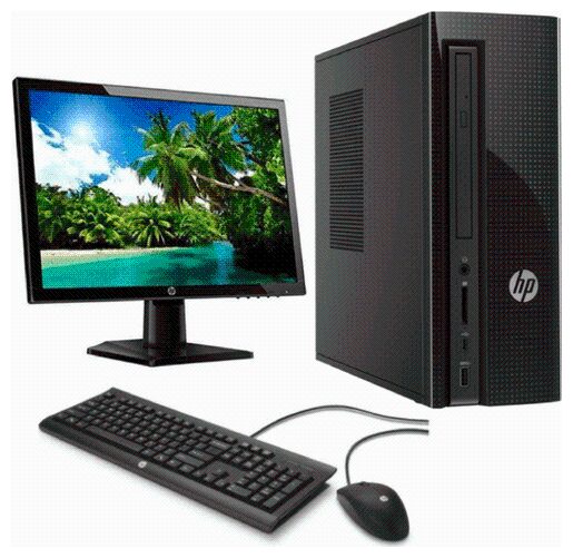 Desktop Computer Pc For Home At Best Upto Hp Slimline 290 A0009il Intel Pentium J5005 Quad Core 4 Gb