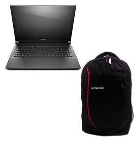 Lenovo B50-80 Laptop (Pentium Dual Core (4th Gen)/4 GB/500 GB/39.62 cm (15.6)/DOS/FPR/3 YRS) (Black) With Free 38.1 cm (15) Laptop Backpack