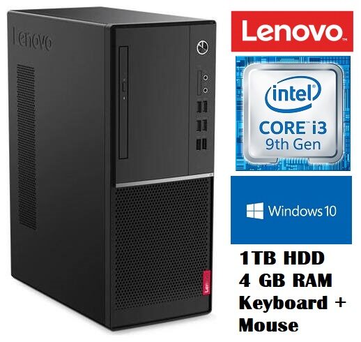 

Lenovo V530 Desktop Pc Intel Core i3 9100 (4GB RAM 1TB HDD Windows 10 Integrated Graphics) Keyboard Mouse