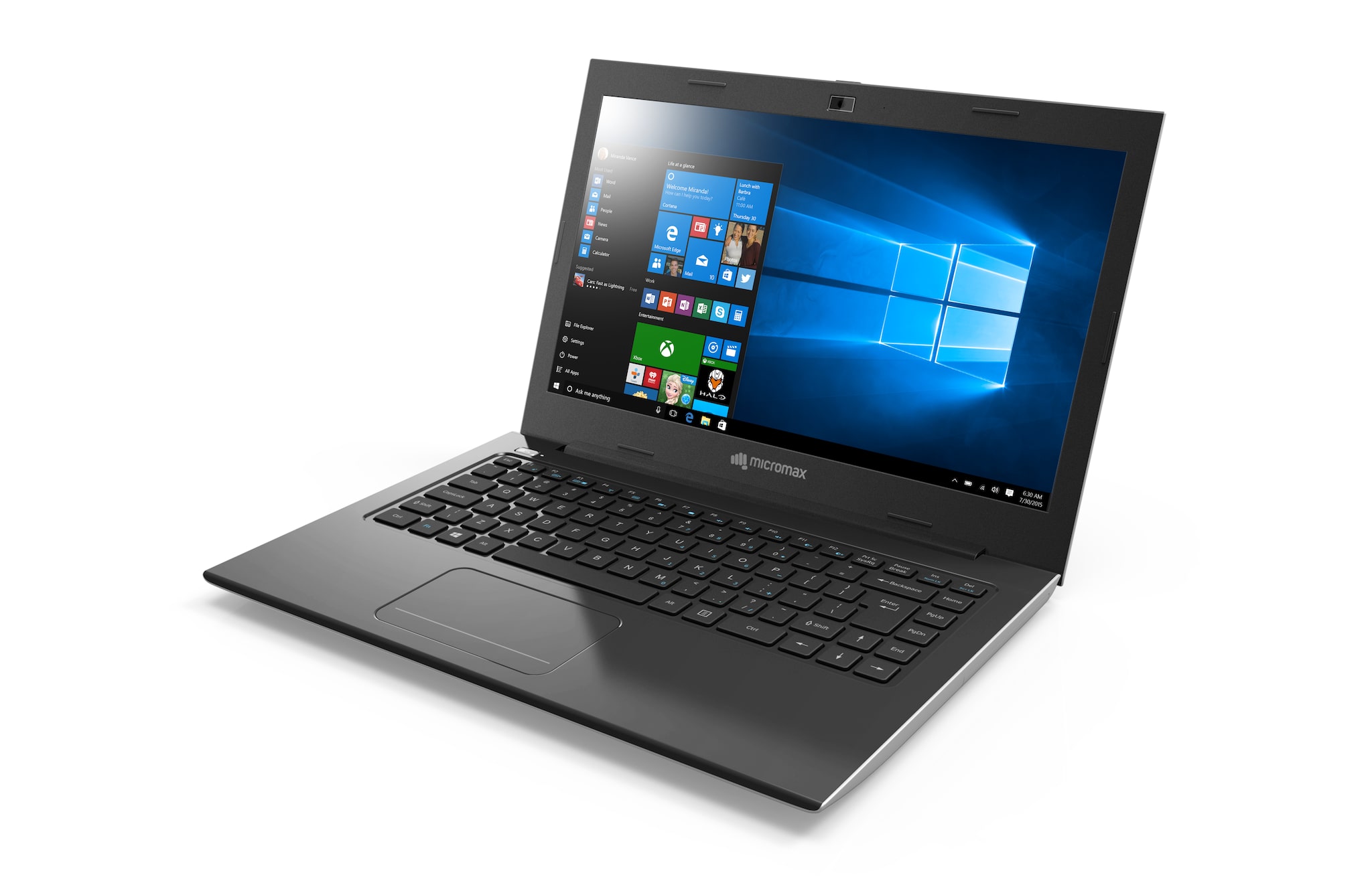 Micromax Neo PQC LPQ61407W 14.1-inch Laptop (Pentium N3700/4GB/500GB/Windows 10/Integrated Graphics), Silver image.