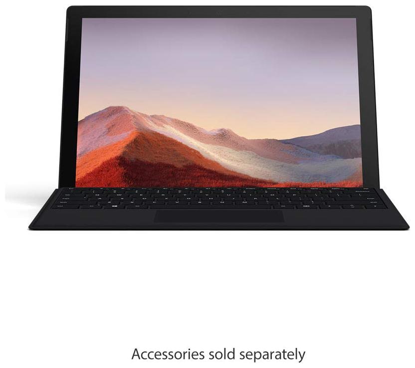 

Microsoft Surface Pro 7 M1866 31 24 cm (12 3 inch) Laptop (10th Gen Intel Core i5-1035G4 8GB 256GB SSD Windows 10 Home Intel Iris Plus Graphics) Black Without Keyboard