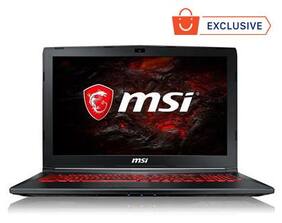 MSI Gaming GL62M 7RC-200XIN 15.6-inch Laptop (7th Gen Core i7-7700HQ/8GB/1TB/DOS/GeForce MX150, 2GB Graphics), Black