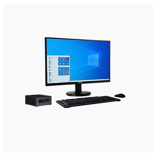 

RDP Edge PC CFL8302WA - Intel Core i3-8109U Processor up to 3 60 GHz 4 GB RAM 500 GB HDD 500 GB SSD 19 5 inch HD LED Monitor Windows 10 Home Intel Integrated With Numeric Keypad