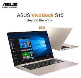 Voucher For Asus VivoBook S15 S510 (Core i7-8th Gen /16 GB/ 1 TB + 128 GB SSD/ 39.62 cm (15 Inch) FHD/Windows 10/ 2 GB Graphics) Thin & Light Laptop UN-BQ132T (Gold 1.7 Kg)