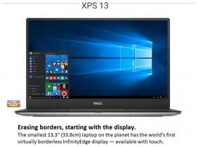 Voucher For Dell XPS 13 9360 (A560034WIN9) (Core i5 (8th Gen)/8GB LPDDR3/256GB SSD/13.3 FHD/Win10 with Office Home and Student 2016) (silver)