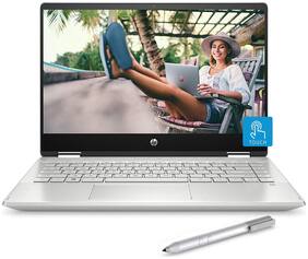 Voucher For HP Pavilion x360 core i3 8th gen 14 inch 35.56 cm Touchscreen 2-in-1 Thin and Light FHD Laptop (4GB/256GB SSD/Windows 10/MS Office/Inking Pen) 14-dh0101TU (Natural Silver/1.59 kg)