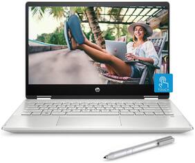 Voucher For HP Pavilion x360 (8th Gen-Core i5-8265U/8 GB/1 TB HDD + 256 GB SSD/35.56 cm (14 inch)/Windows 10 Home/Integrated Graphics) 14-dh0042TU Touchscreen Laptop 2019 (Natural Silver 2.36 Kg)