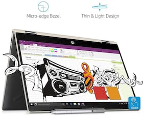 Voucher For HP Pavilion x360 Convertible 14-cd0081TU 14 inch FHD Slim Laptop with Pen (8th Gen Intel Core i5-8250U/256 GB SSD/8GB RAM/Windows 10 Home (Pale Gold)