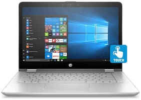 Voucher For HP Pavilion x360 Convertible 14-ba075TX Core i3 (7th Gen)/4 GB/1 TB/35.56 cm (14)/Windows 10 Home/2 GB Graphics (Silver)