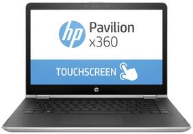 Voucher For HP Pavilion X360 14-BA077TU Convertible Laptop (7th Gen Intel i3/14/4GB DDR4/1TB/Win 10/MS Office Home and Student 2016) Natural Silver