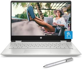 Voucher For HP Pavilion x360 (Core i3 8th Gen /4GB/256GB SSD/14 Inch (35.56 cm)/Windows 10 Home) 14-dh0101TU (Natural Silver 2.34 kg)