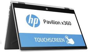 Voucher For HP Pavilion x360 (Core i3-8th Gen/ 4GB/ 1TB/ 35.56 cm (14 Inch) FHD/ Windows 10 MS Office) Thin & Light Laptop 14-cd0076TU (Natural Silver 1.59 Kg)