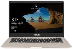 Voucher For ASUS S406 ( Core i3- 8th Gen/8 GB/256GB SSD / 14'' FHD/ Windows 10 ) Ultra Thin & Light Laptop S406UA- BM356T ( Icicle Gold /1.2 kg)