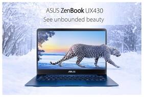 Voucher For ASUS ZenBook UX430UN-GV069T (Core i5 (8th Gen)/8GB LPDDR3/256GB SSD/14 IPS+FHD/Win 10/2GB MX150 DDR5 Graphic) (Blue)