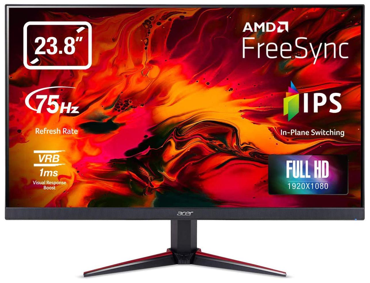 

Acer VG240Y bmiix 60 45 cm (23 8 inch) Full HD LED Monitor HDMI VGA Connectivity