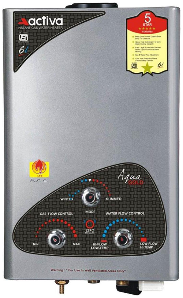 

Activa Aqua Gold 6 L Gas Geyser