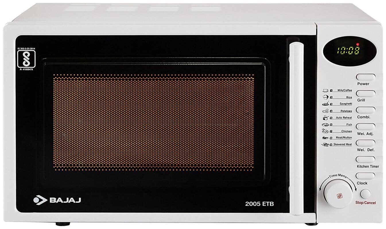 

Bajaj 20 ltr Grill Microwave Oven - 2005ETB