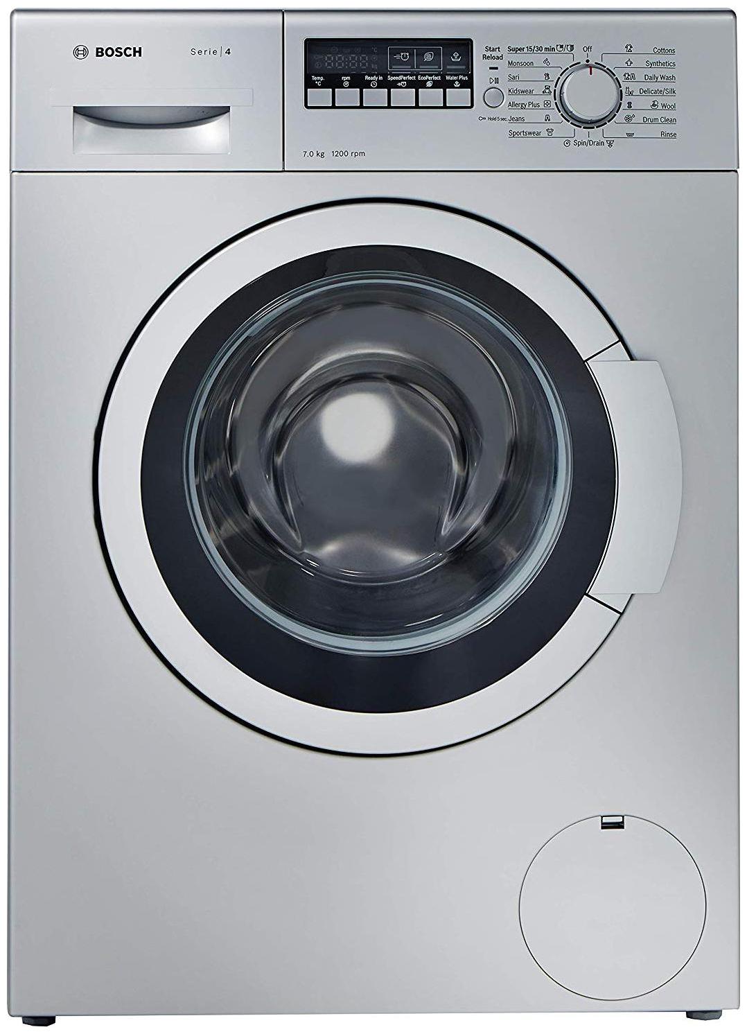 

Bosch 7 kg Fully Automatic Front Load Washing machine - WAK2426SIN Silver