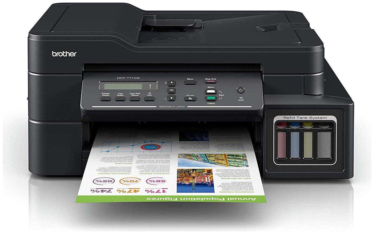 Brother DCP T710W Multi Function Inktank Printer by Tech Market