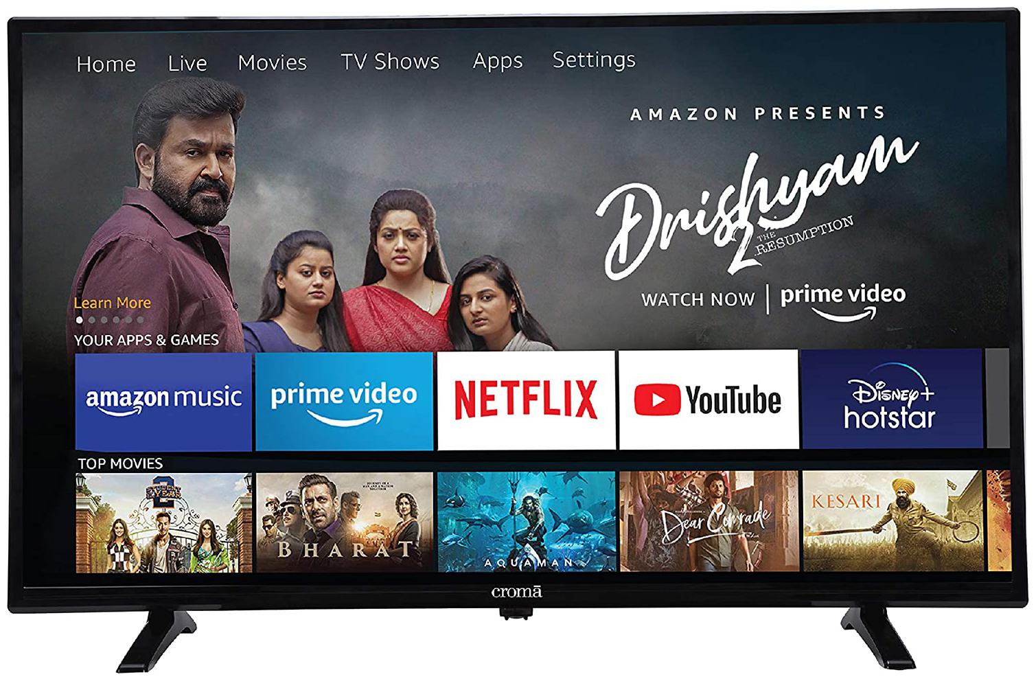 

Croma Smart 108 cm (43 inch) Full HD LED TV - El7365