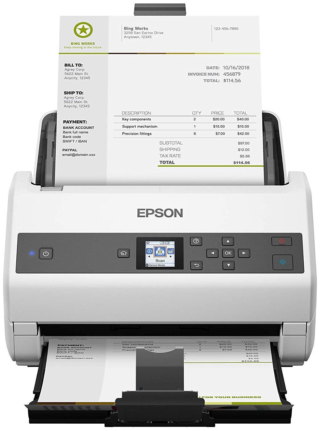 

Epson Workforce ds-870 Sheet-fed scanner