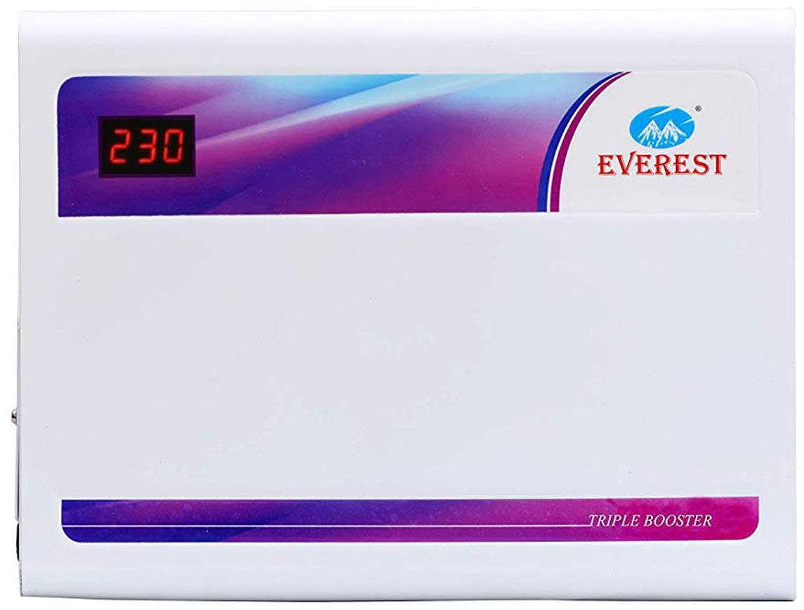 

Everest 4kva Digital Trible Booster Voltage Stabilizer Used For Upto 2 5 Ton Ac (100 Copper Winding)(110-270 V)