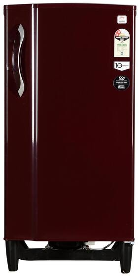 Godrej Direct Cool 185 L Single Door Refrigerator (Rd Edge 185 E2H 2.2 2S, Wine Red)