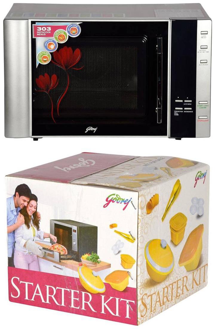 

Godrej 30 ltr Convection Microwave Oven - GMX 30CA1 SIM 30L SILVER