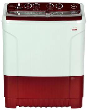Godrej 7 kg Semi Automatic Top Load Washing Machine (WS EDGE 700 CTP,METALLIC RED)