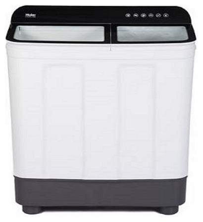 

Haier 10 Kg Semi automatic top load Washing machine - HTW100-178BK Black White