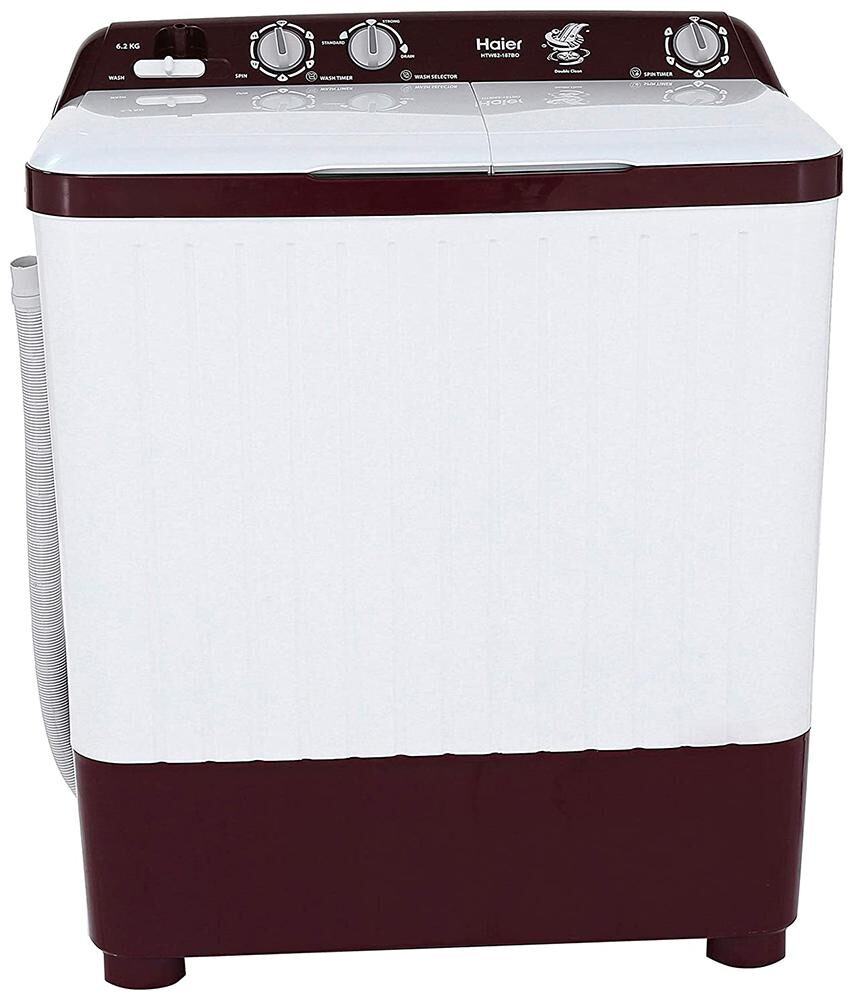 

Haier 6 2 Kg Semi automatic top load Washer with dryer - HTW62-187 Red